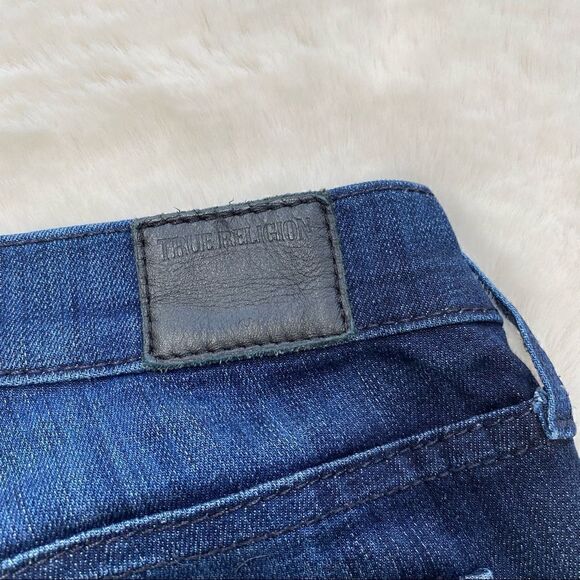 True Religion Victoria Mid Rise Skinny Jeans Dark Wash 25 - Picture 8 of 15